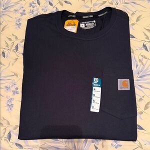 Carhartt Men's Dark Blue Long Sleeve Tee